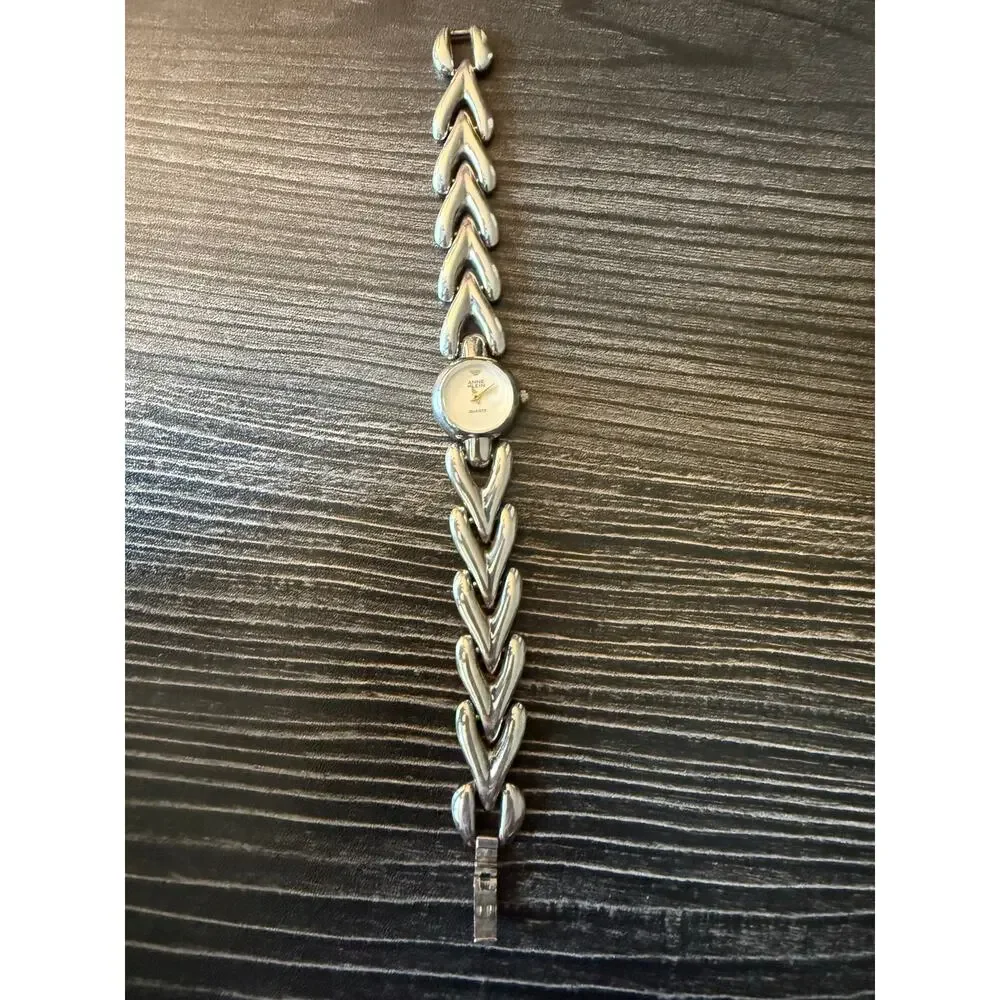 6/$25 Anne Klein Stainless Steel Silver Quartz Watch